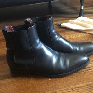 Magnanni Black Leather Dress Shoes 10.5